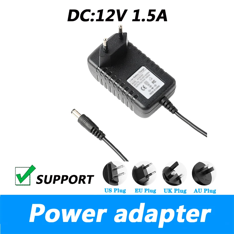 DC 12V 1.5A Power Adapter Switch Power Cable Of The Router UK Plug AU Plug 5.5*2.1MM Power Supply
DC 12V 1.5A Power Adapter Switch Power Cable Of The Router UK Plug AU Plug 5.5*2.1MM Power Supply