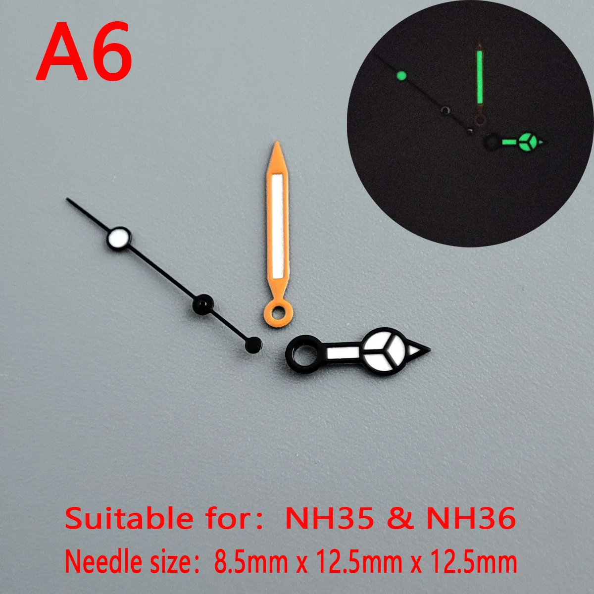 nh35 Watch hands nh36 pointer watch accessories suitable for NH35 NH36 green blue super luminous movement pointer A6
nh35 Watch hands nh36 pointer watch accessories suitable for NH35 NH36 green blue super luminous movement pointer A6