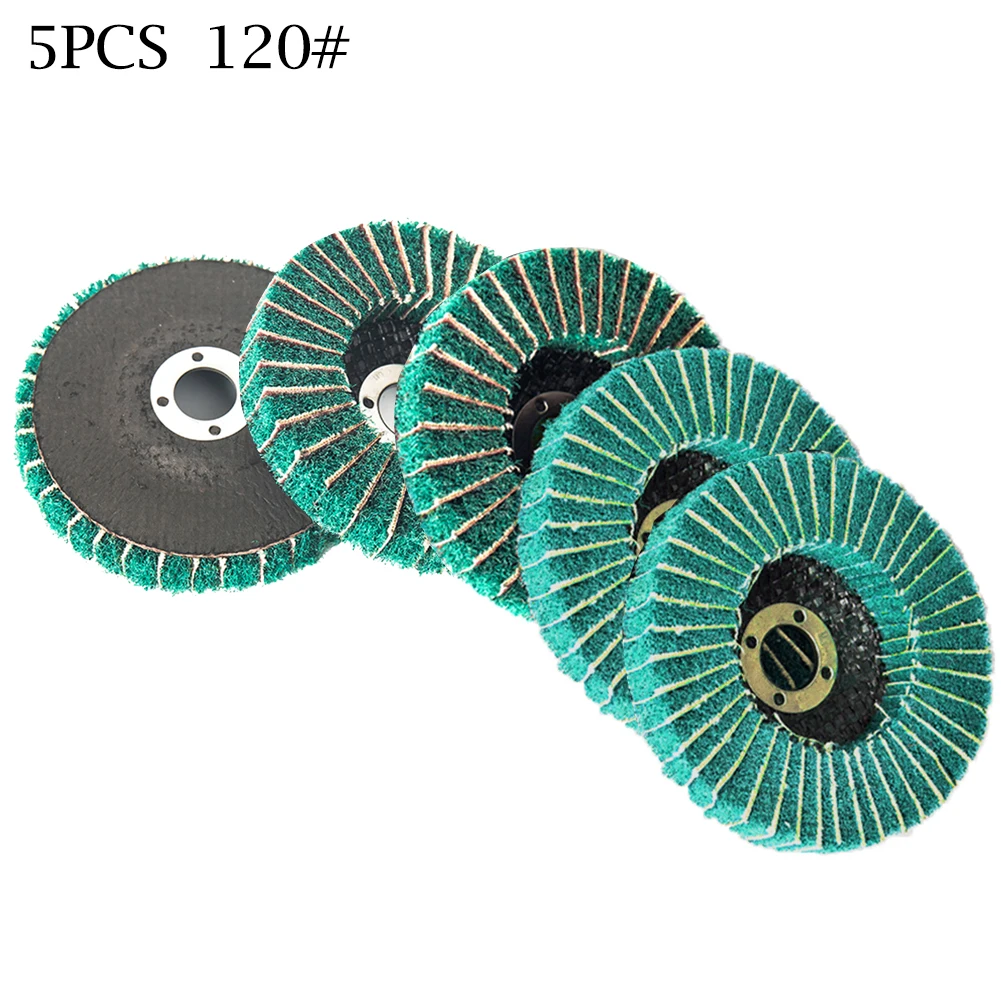 5 Pcs Flap Polsihing Wheel Round Buffing Disc 100mm 120Grit Buffing Abrasive Rotary Tool Angle Grinder Accessories
5 Pcs Flap Polsihing Wheel Round Buffing Disc 100mm 120Grit Buffing Abrasive Rotary Tool Angle Grinder Accessories