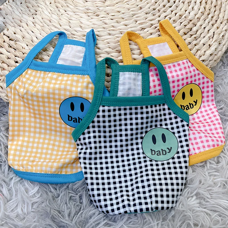 Fashion Plaid Pet Vest Summer Cool Comfortable Small Dog Suspender Clothes Popular Dog Clothing Pet Supplies S-XXL
Fashion Plaid Pet Vest Summer Cool Comfortable Small Dog Suspender Clothes Popular Dog Clothing Pet Supplies S-XXL