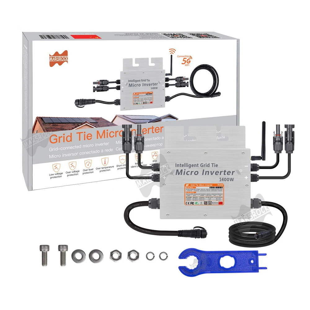 1400W Micro solar inverter On Grid Tie For solar panel 30V 36V Dual MPPT Inverter 110V 220V Pure Sine Wave Solar Microinverter
1400W Micro solar inverter On Grid Tie For solar panel 30V 36V Dual MPPT Inverter 110V 220V Pure Sine Wave Solar Microinverter