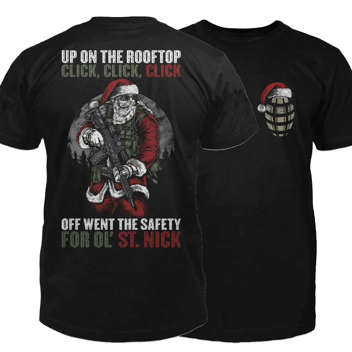 Funny Design Tactical Santa's on Patrol Christmas Gift Mens T-Shirt. Summer Cotton Short Sleeve O-Neck Unisex T Shirt New S-3XL
Funny Design Tactical Santa's on Patrol Christmas Gift Mens T-Shirt. Summer Cotton Short Sleeve O-Neck Unisex T Shirt New S-3XL