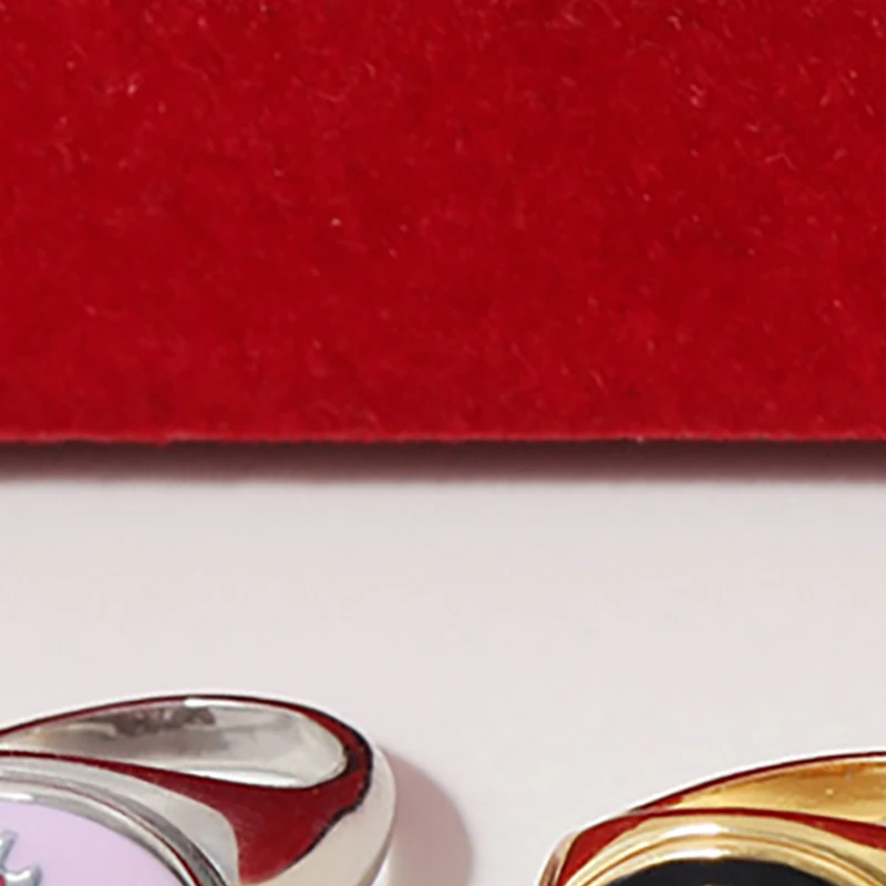 

British Retro Enamel Coating Saturn Ring Retro Planet Classic Punk Rings For Women Gift Wedding Party
