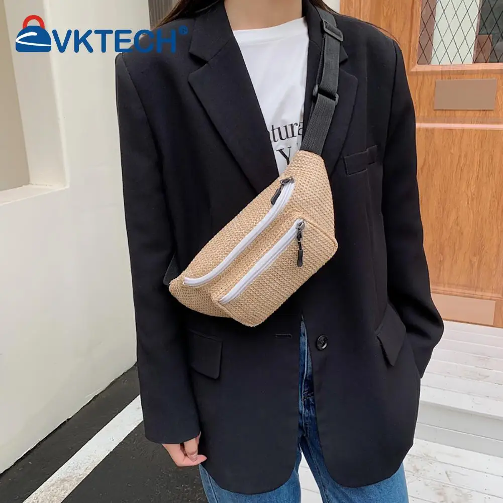 Casual Straw Fanny Belt Pack Women Waist Bag Fashion Woven Casual Travel Shoulder Purse Crossbody Bags Functional Portable Bag
Casual Straw Fanny Belt Pack Women Waist Bag Fashion Woven Casual Travel Shoulder Purse Crossbody Bags Functional Portable Bag