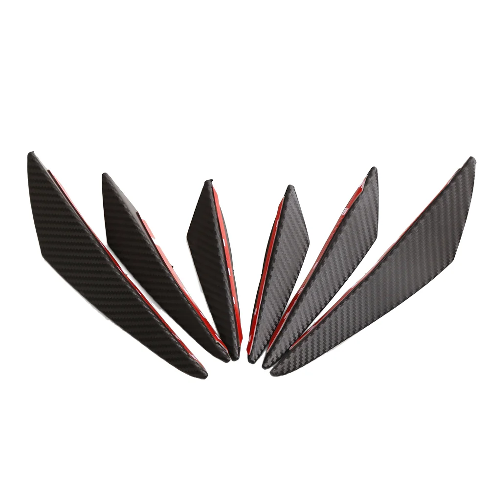 6PCS Universal PP Surface Car Bumper Front Lip Splitter Wrap Angle Spoiler (Carbon Fiber Pattern)
6PCS Universal PP Surface Car Bumper Front Lip Splitter Wrap Angle Spoiler (Carbon Fiber Pattern)