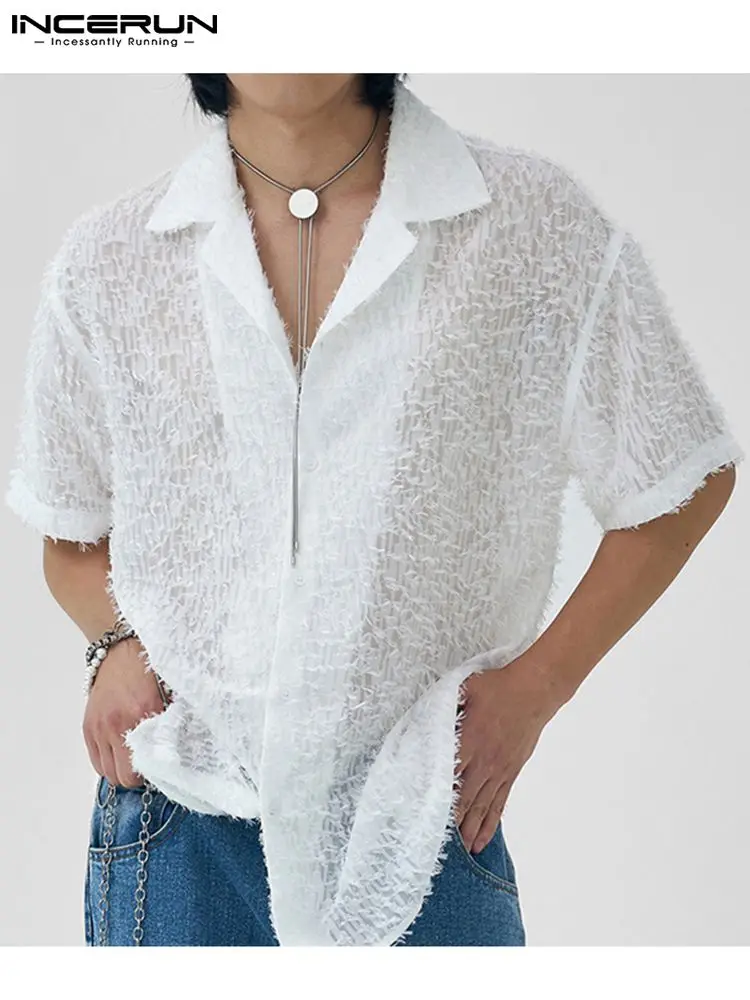 INCERUN Tops 2023 Fashion Casual Style New Men's Tassels Blouse Fashion Casual Male Solid Short Sleeved Lapel Collar Shirt S-5XL
INCERUN Tops 2023 Fashion Casual Style New Men's Tassels Blouse Fashion Casual Male Solid Short Sleeved Lapel Collar Shirt S-5XL