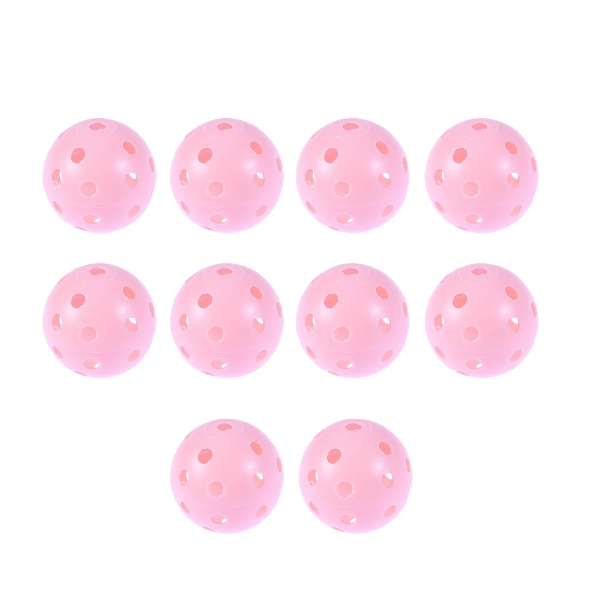 10pcs Perforated Plastic Play Balls Hollow Practice Training Sports Balls (Pink) Gyro 3rd generation high weight
10pcs Perforated Plastic Play Balls Hollow Practice Training Sports Balls (Pink) Gyro 3rd generation high weight