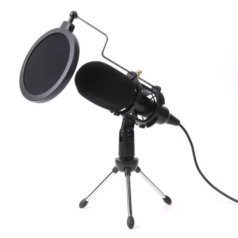 USB Microphone Wired Condenser With Folding Stand Tripod For PS4 Game Computer Laptop PC Studio Podcasting Recording Karaoke Mic
USB Microphone Wired Condenser With Folding Stand Tripod For PS4 Game Computer Laptop PC Studio Podcasting Recording Karaoke Mic