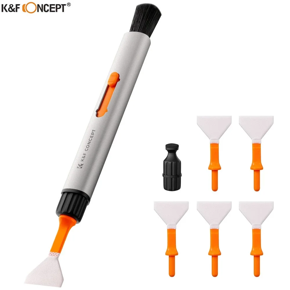 Наборы для чистки K & F Concept со сменной ручкой для чистки объектива * 1 и силиконовой головкой * 1 и чистящей палочкой в полной рамке * 6
Наборы для чистки K & F Concept со сменной ручкой для чистки объектива * 1 и силиконовой головкой * 1 и чистящей палочкой в полной рамке * 6