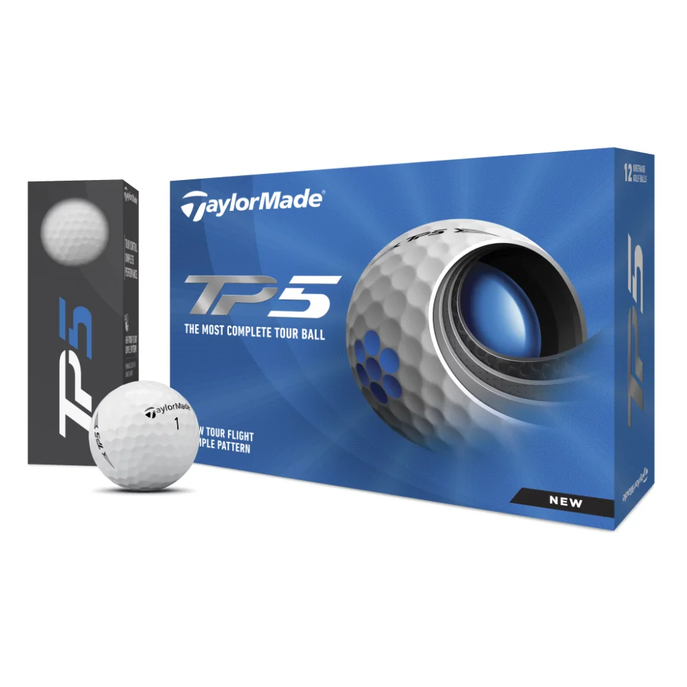 

TaylorMade 2021 TP5 Golf Balls, White, 12 Pack golf ball golf balls