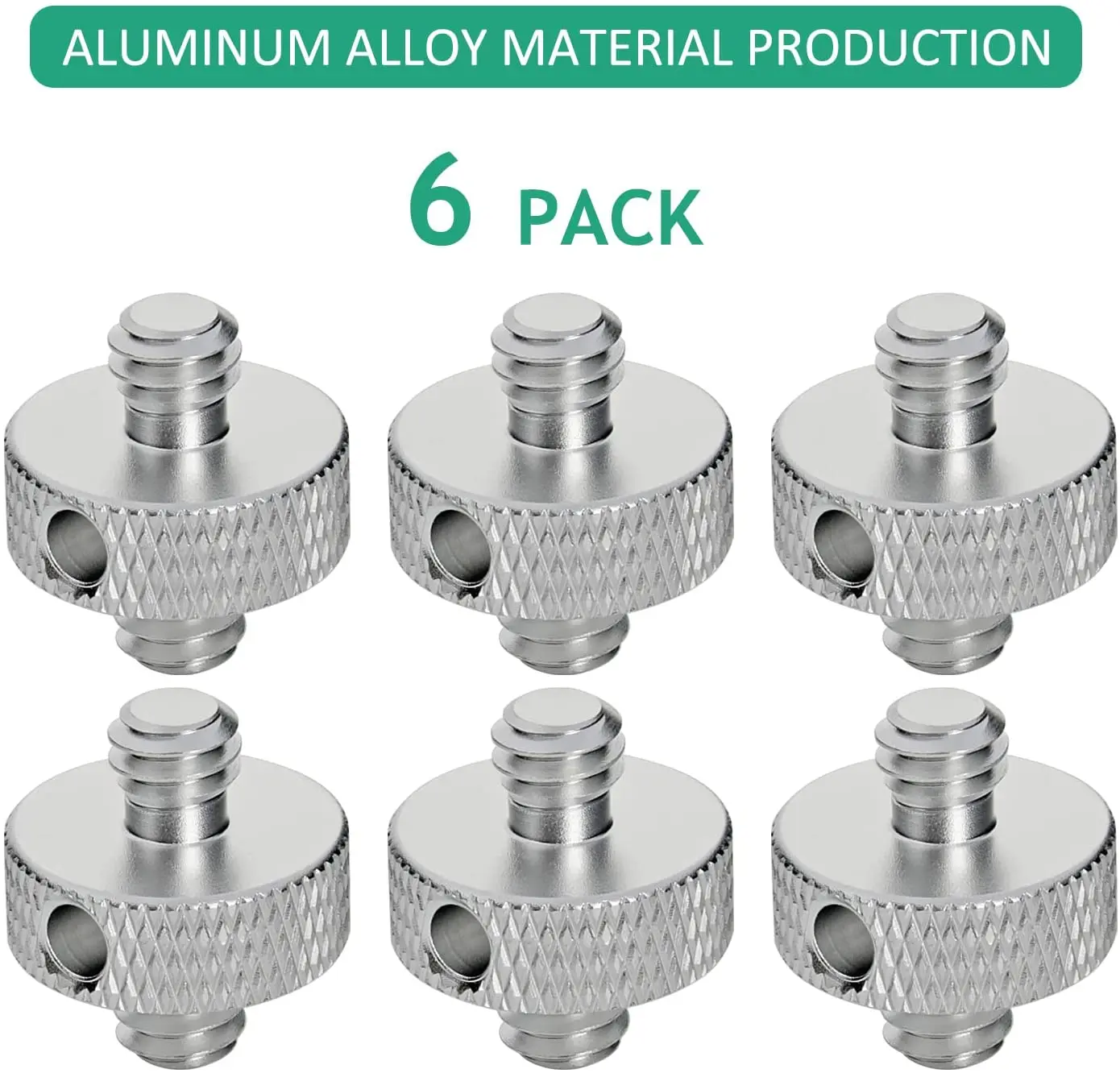 6 Pcs for Camera Tripod Mic Stand Light Stand DSLR Camera Shoulder Mount,1/4 to 1/4 Male to Male Screw Adapter Hole Threaded
6 Pcs for Camera Tripod Mic Stand Light Stand DSLR Camera Shoulder Mount,1/4 to 1/4 Male to Male Screw Adapter Hole Threaded
