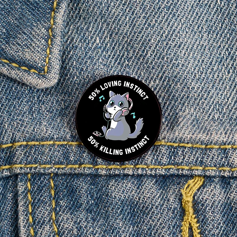 50% Loving Instinct 50% Killing Instinct Pin Custom Brooches Shirt Lapel tote Bag backpacks Badge gift brooches pins for women
50% Loving Instinct 50% Killing Instinct Pin Custom Brooches Shirt Lapel tote Bag backpacks Badge gift brooches pins for women