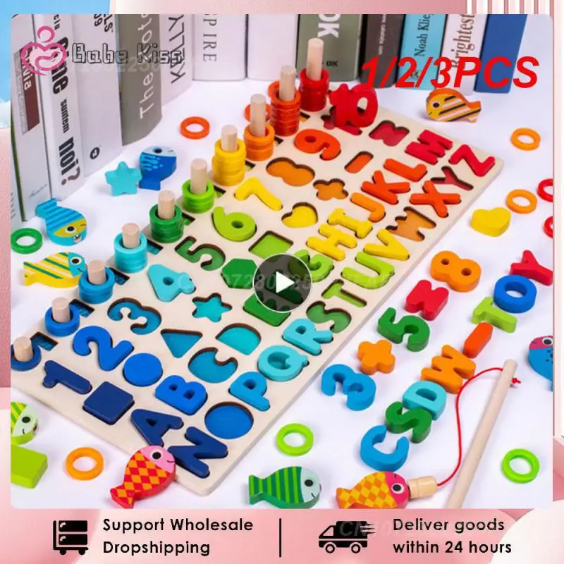 1/2/3PCS Kids Montessori Math Toys For Toddlers Educational Wooden Puzzle Fishing Toys Count Number Shape Matching Sorter Games
1/2/3PCS Kids Montessori Math Toys For Toddlers Educational Wooden Puzzle Fishing Toys Count Number Shape Matching Sorter Games