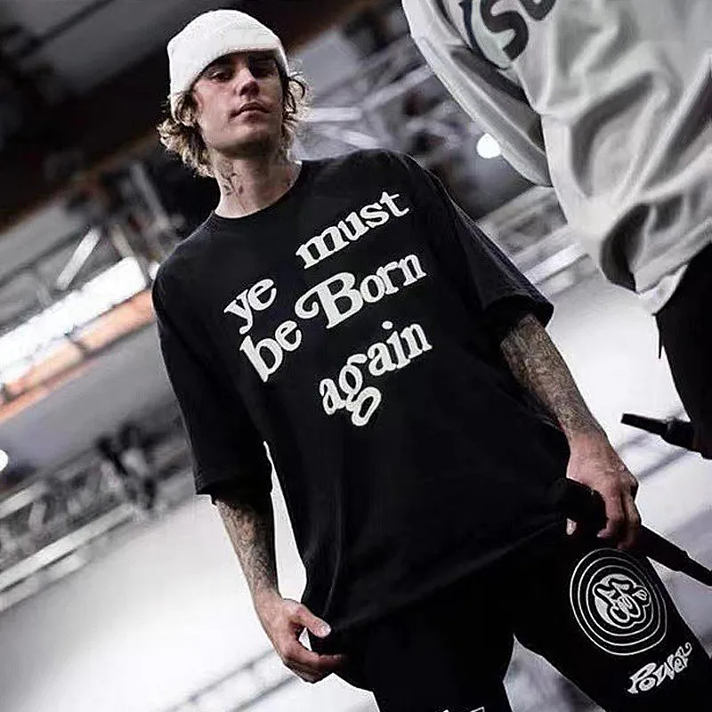 Spring Summer Oversize Tshirt Kanye Rebirth English Letters Foaming Printed T Shirt Womens Short-sleeved T-shirt Top Cotton Men
Spring Summer Oversize Tshirt Kanye Rebirth English Letters Foaming Printed T Shirt Womens Short-sleeved T-shirt Top Cotton Men