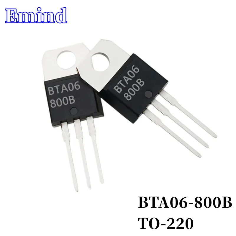 10Pcs BTA06-800B BTA06 Thyristor TO-220 6A/800V DIP Triac Large Chip
10Pcs BTA06-800B BTA06 Thyristor TO-220 6A/800V DIP Triac Large Chip