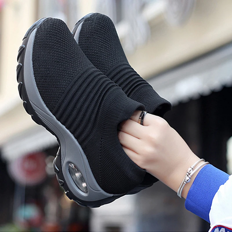 Women Sneakers Thick Bottom Wedge Shoes Women Platform Elastic Fabric Sock Women Casual Shoes Tennis Female Zapatos De Mujer
Women Sneakers Thick Bottom Wedge Shoes Women Platform Elastic Fabric Sock Women Casual Shoes Tennis Female Zapatos De Mujer