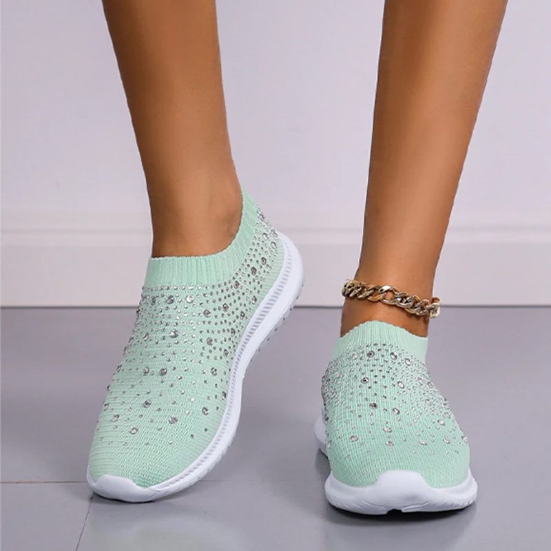 Crystal Sneakers Spring Summer Fashion Breathable Mesh Slip On Flat Shoes For Women 2023 Outdoor Walking Loafers Zapatos Mujer
Crystal Sneakers Spring Summer Fashion Breathable Mesh Slip On Flat Shoes For Women 2023 Outdoor Walking Loafers Zapatos Mujer