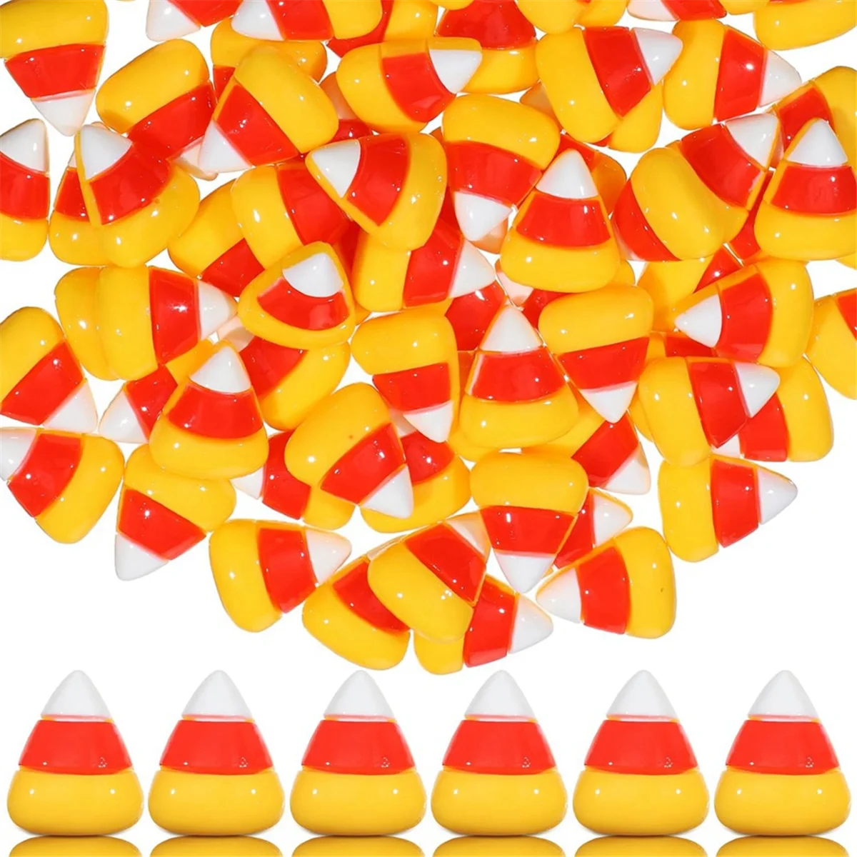 150 Pcs Halloween Cute Resin Candy Corn Flatback Artificial Candy Corn Faux Flatback Embellishments
150 Pcs Halloween Cute Resin Candy Corn Flatback Artificial Candy Corn Faux Flatback Embellishments