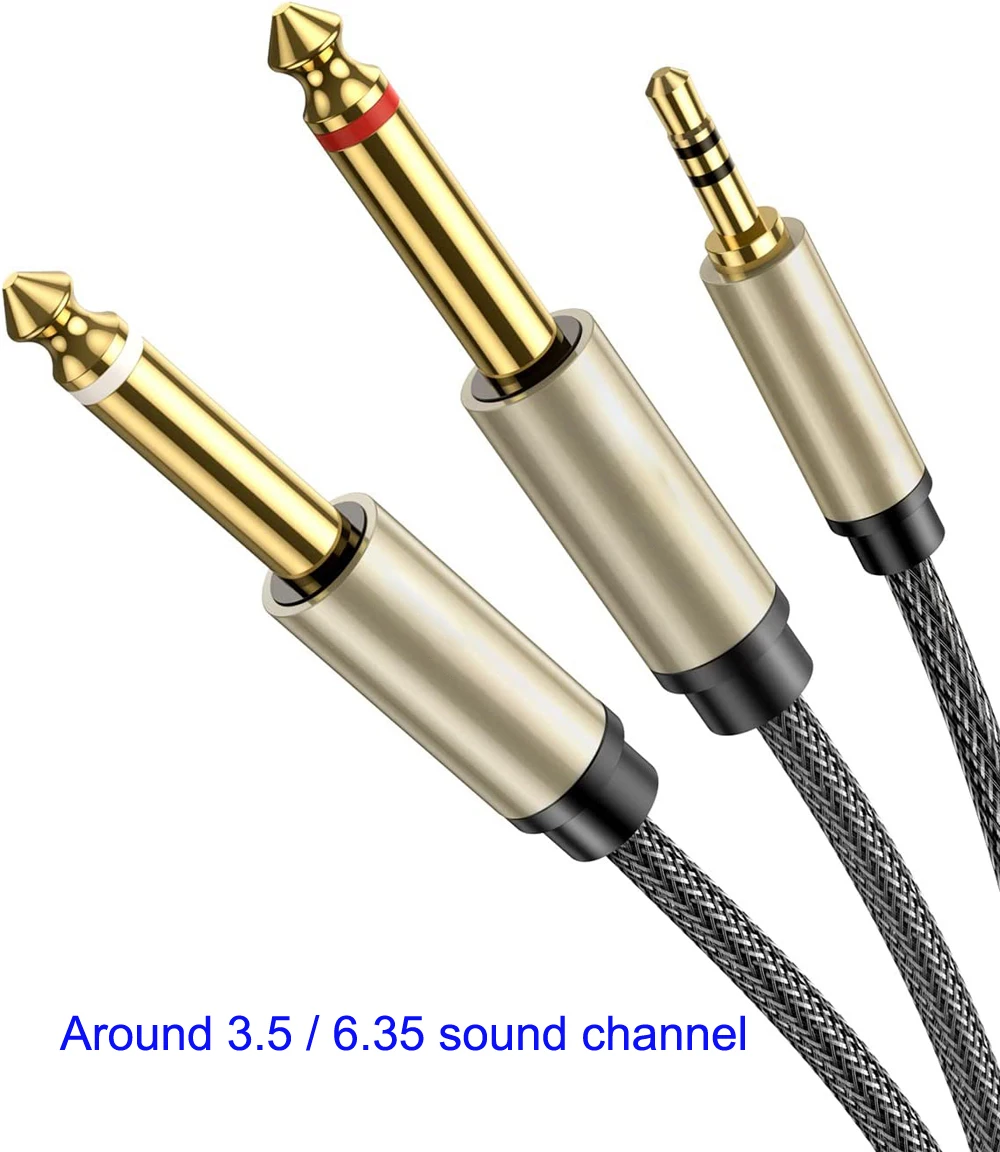 Turn 3.5mm to double 6.5mm one-point and two audio line 6.35 big two-core stereo, mobile phone laptop tuning console audio box
Turn 3.5mm to double 6.5mm one-point and two audio line 6.35 big two-core stereo, mobile phone laptop tuning console audio box