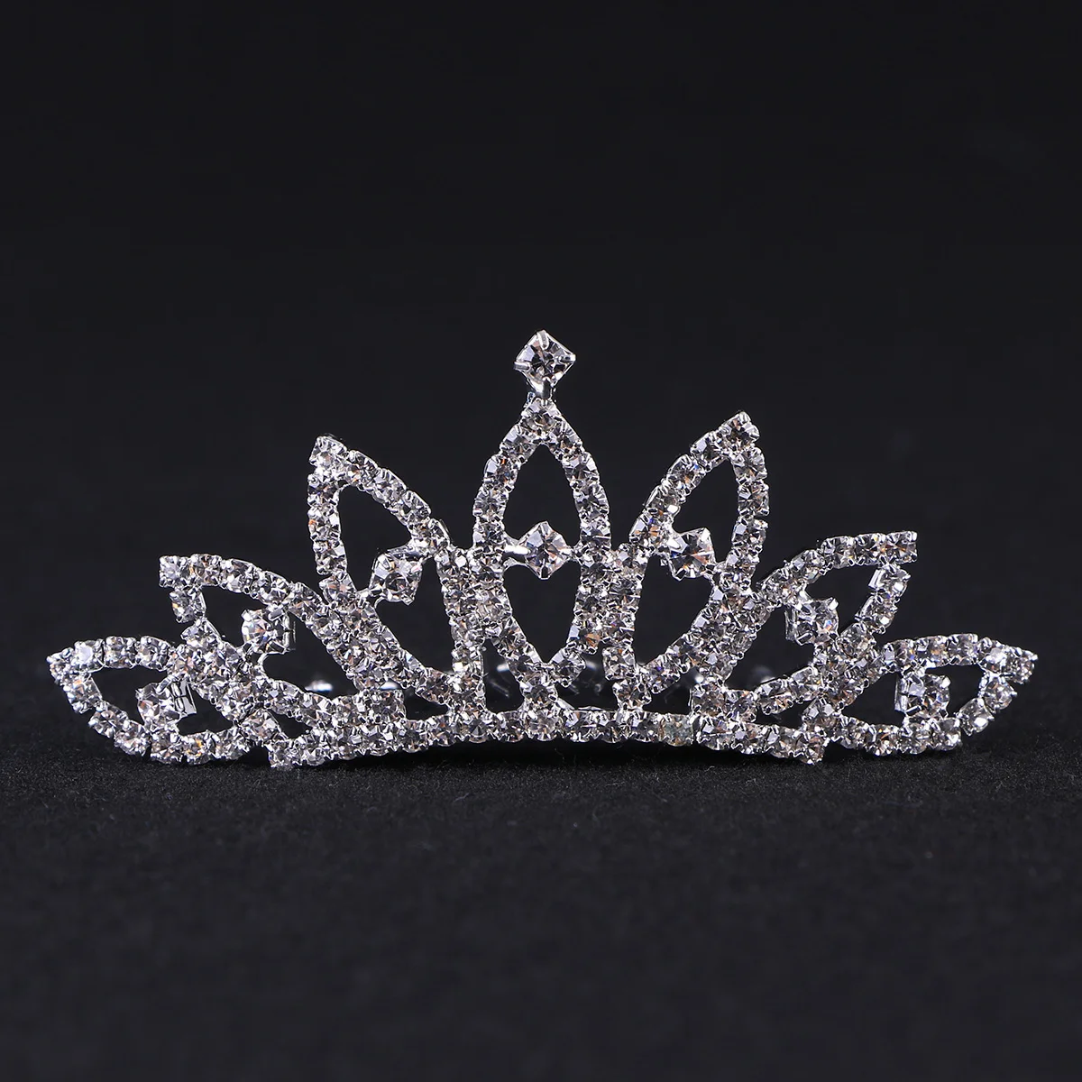 

Children Crown Tiara Pageant Rhinestone Headband Comb Crowns Costume Accessories Jewelry