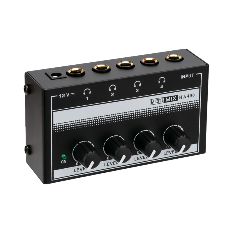 Ha400 Ultra-Compact 4 Channels Mini Audio Stereo Headphone Amplifier with Power Adapter EU Plug
Ha400 Ultra-Compact 4 Channels Mini Audio Stereo Headphone Amplifier with Power Adapter EU Plug