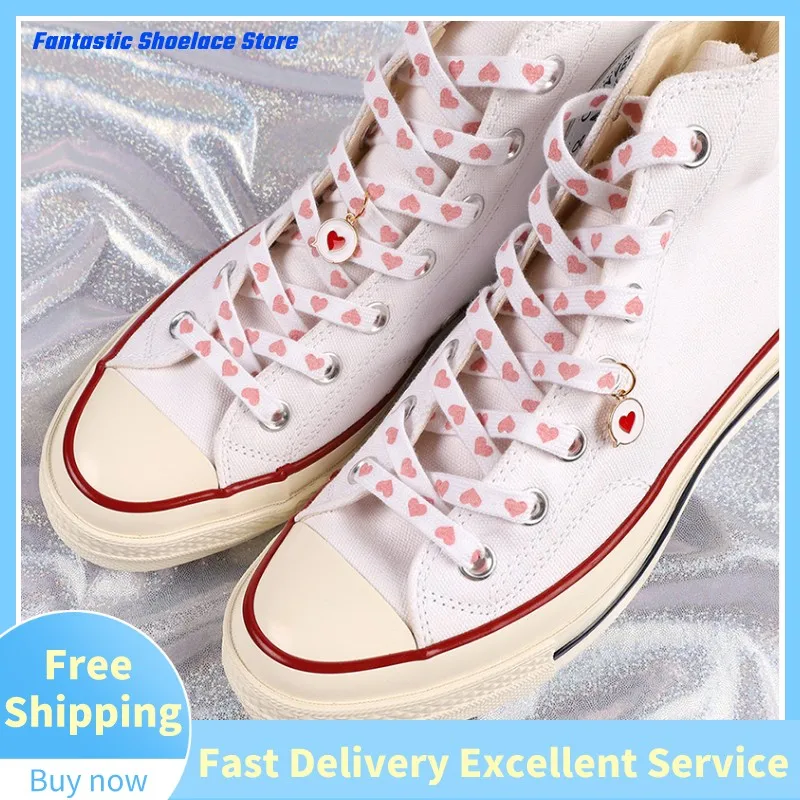 New Flat Love Heart Shoelaces Sneakers Double Thickening Suitable for AJAF1 High Canvas Shoe Laces Women Men Shoelaces for Shoes
New Flat Love Heart Shoelaces Sneakers Double Thickening Suitable for AJAF1 High Canvas Shoe Laces Women Men Shoelaces for Shoes