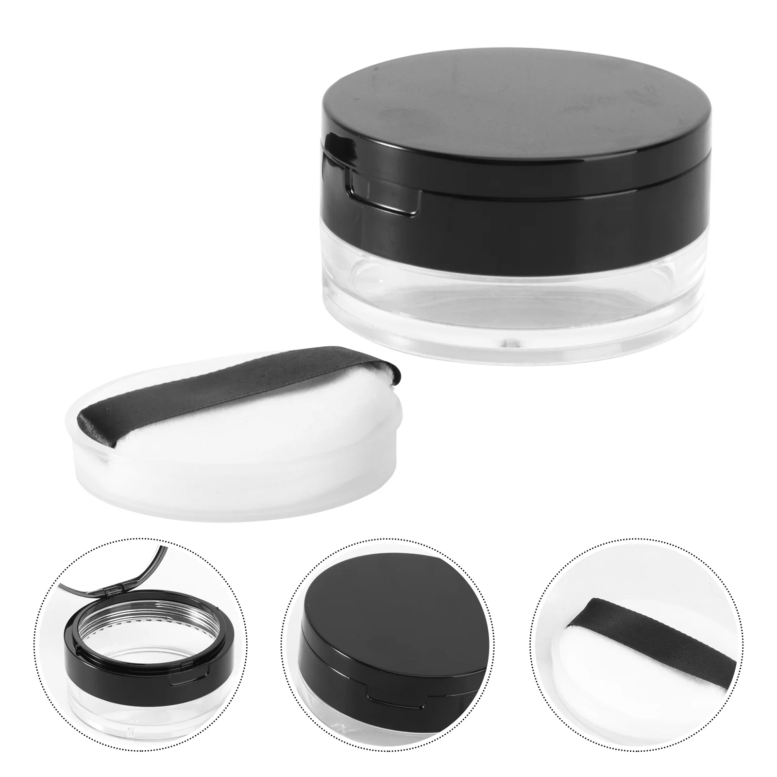 Small Empty Makeup Sample Bottle Portable Loose Powder Box Plastic Refillable Powder Container with Mirror and Powder
Small Empty Makeup Sample Bottle Portable Loose Powder Box Plastic Refillable Powder Container with Mirror and Powder