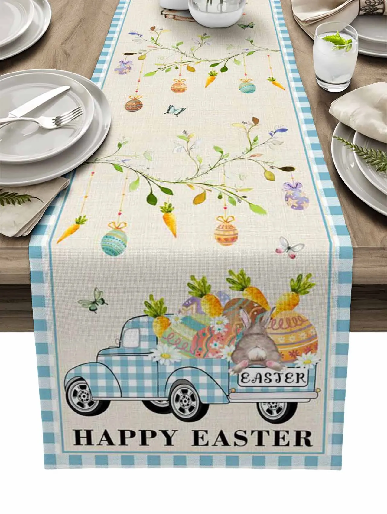Easter Bunny Egg Truck Plaid Table Runner Modern Tablecloths Home Wedding Decor Dining Table Runner Easter Decorations
Easter Bunny Egg Truck Plaid Table Runner Modern Tablecloths Home Wedding Decor Dining Table Runner Easter Decorations