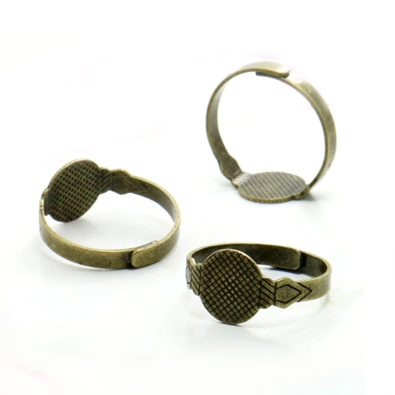 10pcs with 10mm Antique Bronze Adjustable Ring Blank Settings and Findings Flat Pad for DIY Jewelry Making Handwork Part
10pcs with 10mm Antique Bronze Adjustable Ring Blank Settings and Findings Flat Pad for DIY Jewelry Making Handwork Part