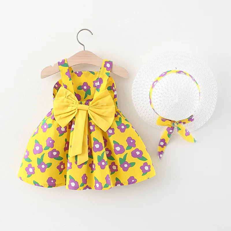 LZH 2022 Summer New Fashion Baby Girls Princess Dress Flower Girls Suspender Dress For Kids Big Bow Leisure Dress Hats Sets 0-3Y
LZH 2022 Summer New Fashion Baby Girls Princess Dress Flower Girls Suspender Dress For Kids Big Bow Leisure Dress Hats Sets 0-3Y