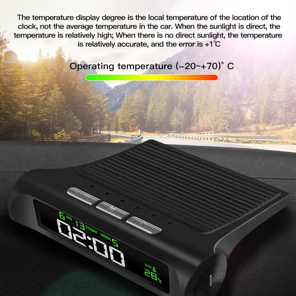 Thermometer Calendar Car Clock ABS+PC Brand New High Quality Multi-Function Ordinary Dry Battery Car Electronic Watch Automatic
Thermometer Calendar Car Clock ABS+PC Brand New High Quality Multi-Function Ordinary Dry Battery Car Electronic Watch Automatic