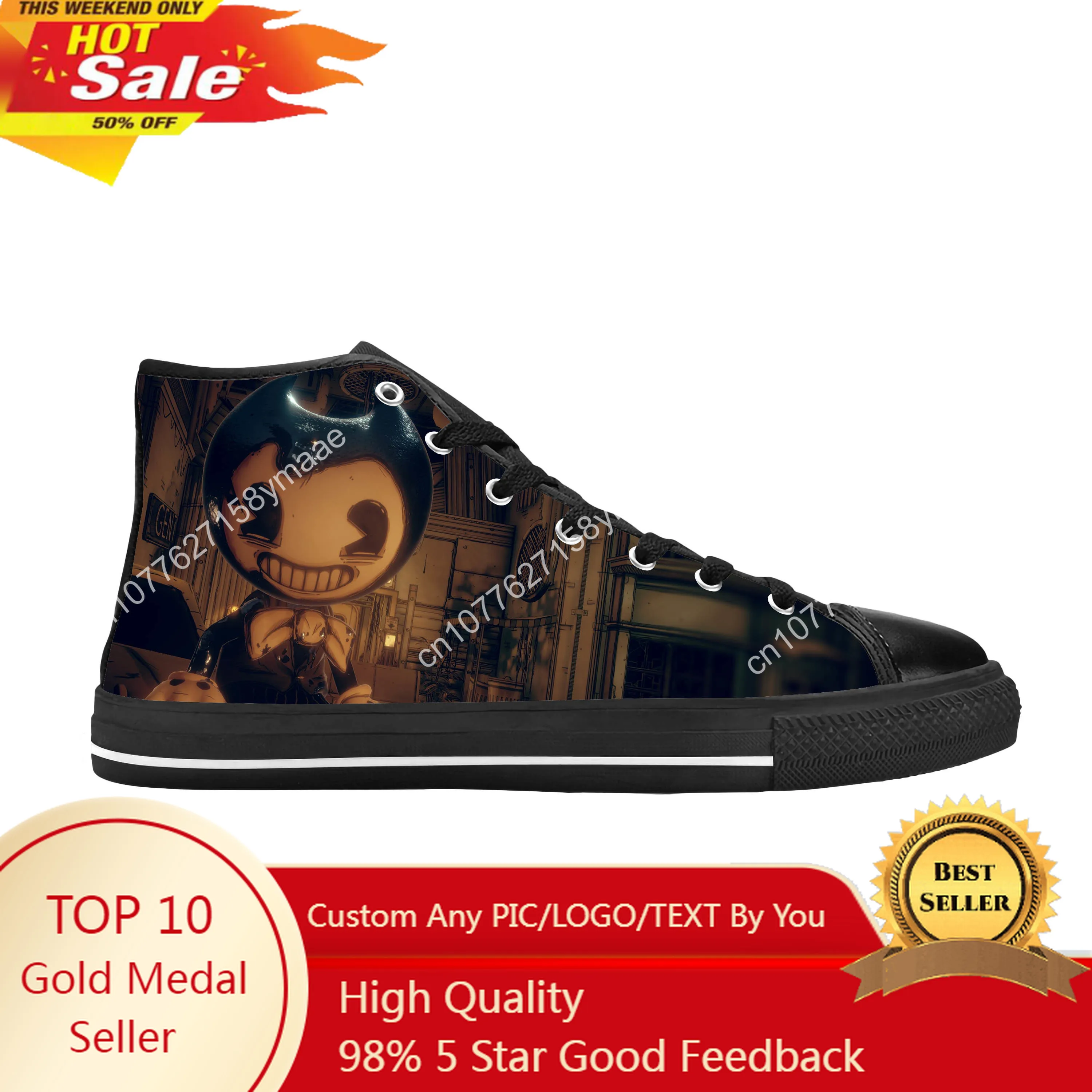 Bendys Anime Cartoon Manga Comic Funny Fashion Casual Cloth Shoes High Top Comfortable Breathable 3D Print Men Women Sneakers
Bendys Anime Cartoon Manga Comic Funny Fashion Casual Cloth Shoes High Top Comfortable Breathable 3D Print Men Women Sneakers
