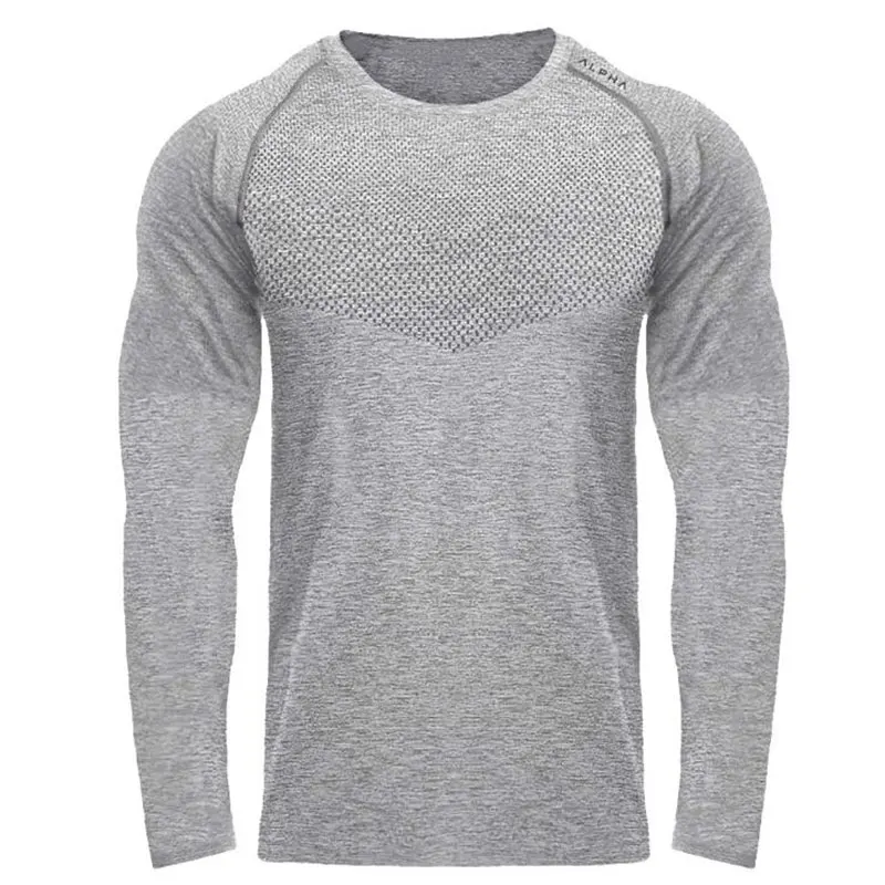 Spring/Autumn Men's Round Neck Quick-drying Solid Color Long-sleeved T-shirt Outdoor Riding Mountaineering Running Training Tees 
Spring/Autumn Men's Round Neck Quick-drying Solid Color Long-sleeved T-shirt Outdoor Riding Mountaineering Running Training Tees