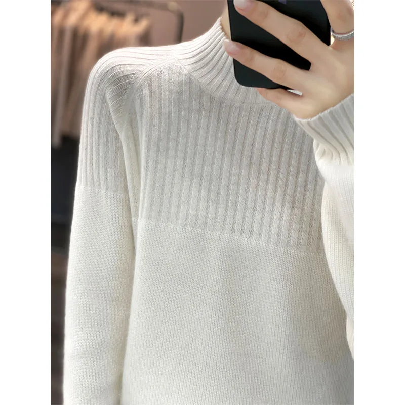 High-End Women Elastic Pullover 100% Wool Sweater Winter New Turtleneck Sweater Female Warm Soft Basic Jumper Solid Tops
High-End Women Elastic Pullover 100% Wool Sweater Winter New Turtleneck Sweater Female Warm Soft Basic Jumper Solid Tops