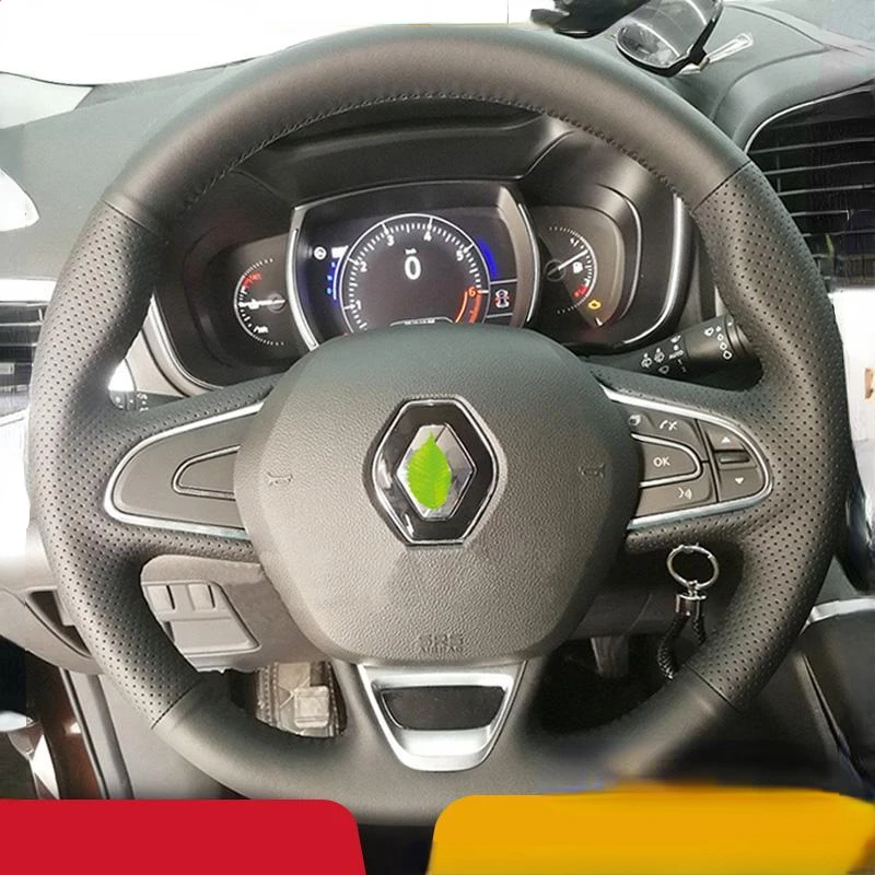 Cover Customized DIY Leather Steering Wheel Cover for Renault Koleos Latitude Scenic Fluence 2009-2016 Car Interior
Cover Customized DIY Leather Steering Wheel Cover for Renault Koleos Latitude Scenic Fluence 2009-2016 Car Interior