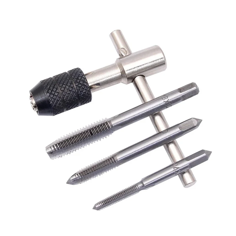 6Pcs Screw Tap Wrench Set T-Shaped M3 M4 M5 M6 M8 Wrench Threading Tapping Hand Tool Kit Reversible Screwdriver Tap Holder
6Pcs Screw Tap Wrench Set T-Shaped M3 M4 M5 M6 M8 Wrench Threading Tapping Hand Tool Kit Reversible Screwdriver Tap Holder