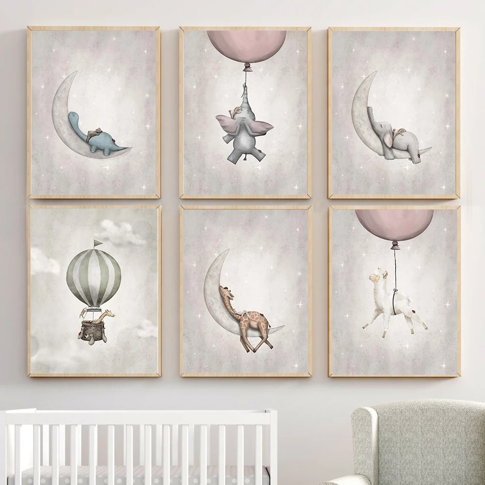 Giraffe Elephant Giraffe Moon Canvas Painting Baby Nursery Art Poster Print Decorative Picture Nordic Kid Girl Bedroom Decor
Giraffe Elephant Giraffe Moon Canvas Painting Baby Nursery Art Poster Print Decorative Picture Nordic Kid Girl Bedroom Decor