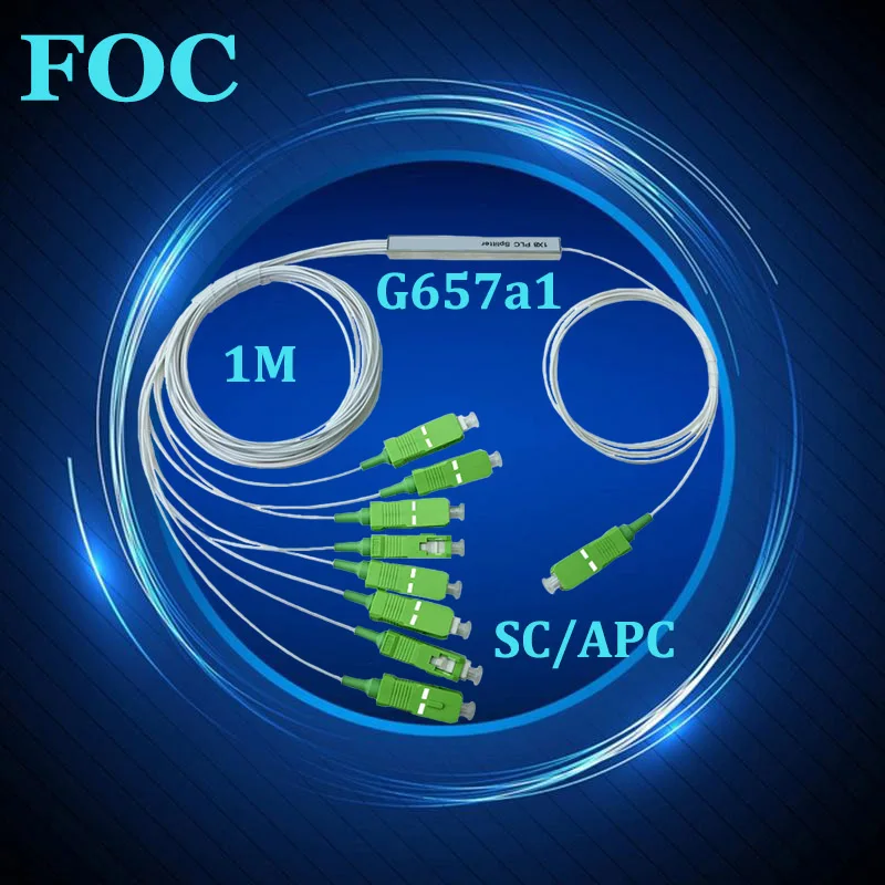 10Pcs Steel Tube Mini PLC Splitter 1*2 1*4 1*8 SC/APC SM Singlemode 0.9mm G657A1 LSZH, Fiber Optic Splitter 1M
10Pcs Steel Tube Mini PLC Splitter 1*2 1*4 1*8 SC/APC SM Singlemode 0.9mm G657A1 LSZH, Fiber Optic Splitter 1M