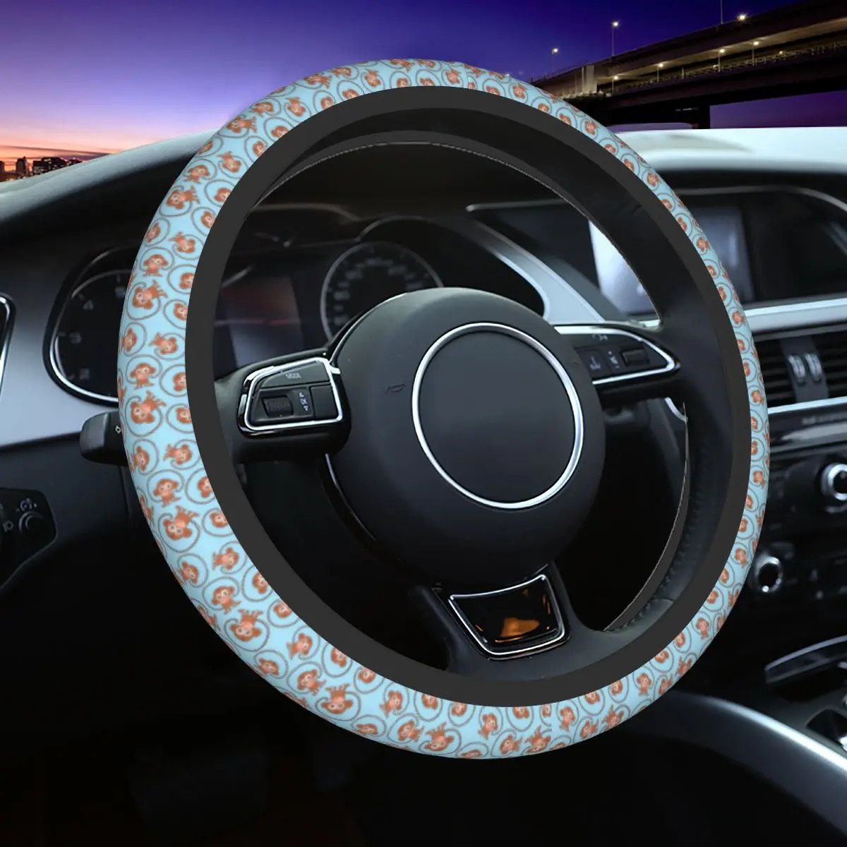 37-38 Car Steering Wheel Cover Monkey Animal Elastic Auto Decoration Fashion Car Accessories
37-38 Car Steering Wheel Cover Monkey Animal Elastic Auto Decoration Fashion Car Accessories