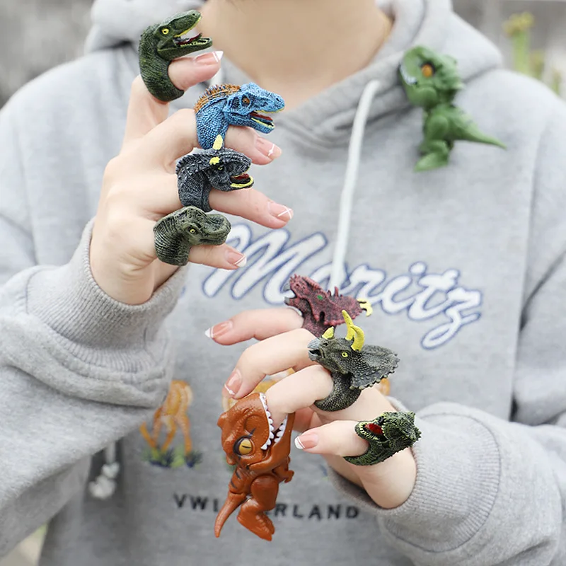 PVC 6Pcs/Set New Dinosaur Finger Ring Toys Simulation Wild Animals Birds Models Cognition Toy Funny Gifts for Kids Adults
PVC 6Pcs/Set New Dinosaur Finger Ring Toys Simulation Wild Animals Birds Models Cognition Toy Funny Gifts for Kids Adults