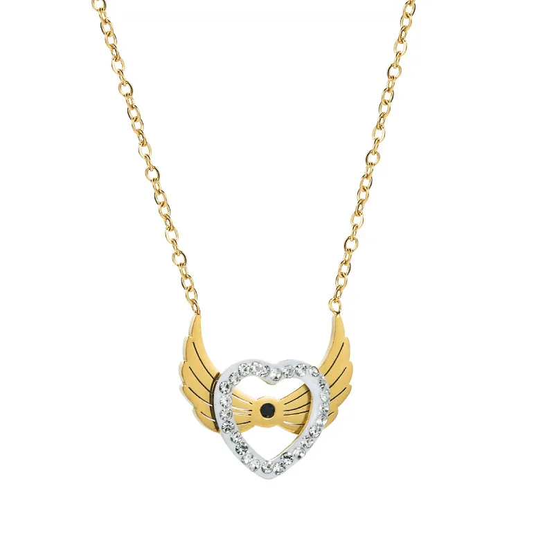 Ожерелье с подвеской в виде сердца из нержавеющей стали
Ожерелье с подвеской в виде сердца из нержавеющей стали