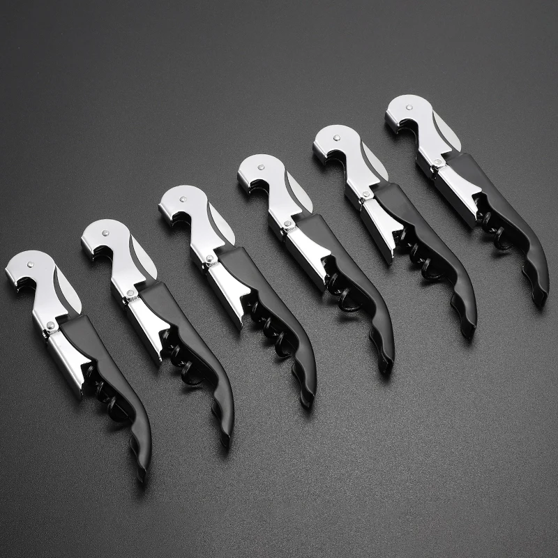 Stainless Steel Corkscrew Wine Key Beer Bottle Opener Foil Cutter Wood Handle Openers Waiters Wine Knife Corkscrews Sommelier
Stainless Steel Corkscrew Wine Key Beer Bottle Opener Foil Cutter Wood Handle Openers Waiters Wine Knife Corkscrews Sommelier