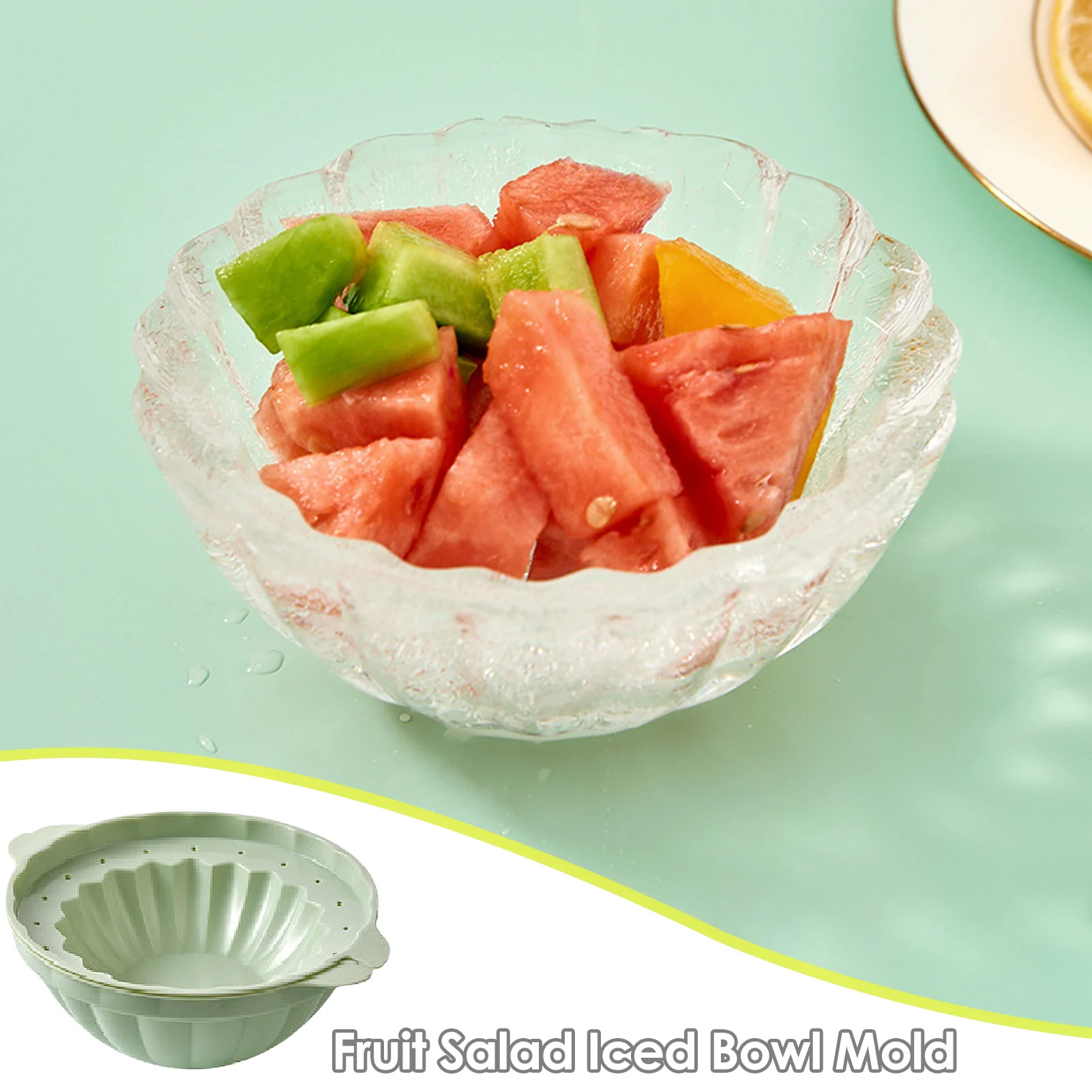 DIY Ice Bowl Mold Summer Salad Dessert Ice Cream Fruit Large Capacity Bowl Tray Creative Ice Cube Mold For Home Party Bar
DIY Ice Bowl Mold Summer Salad Dessert Ice Cream Fruit Large Capacity Bowl Tray Creative Ice Cube Mold For Home Party Bar