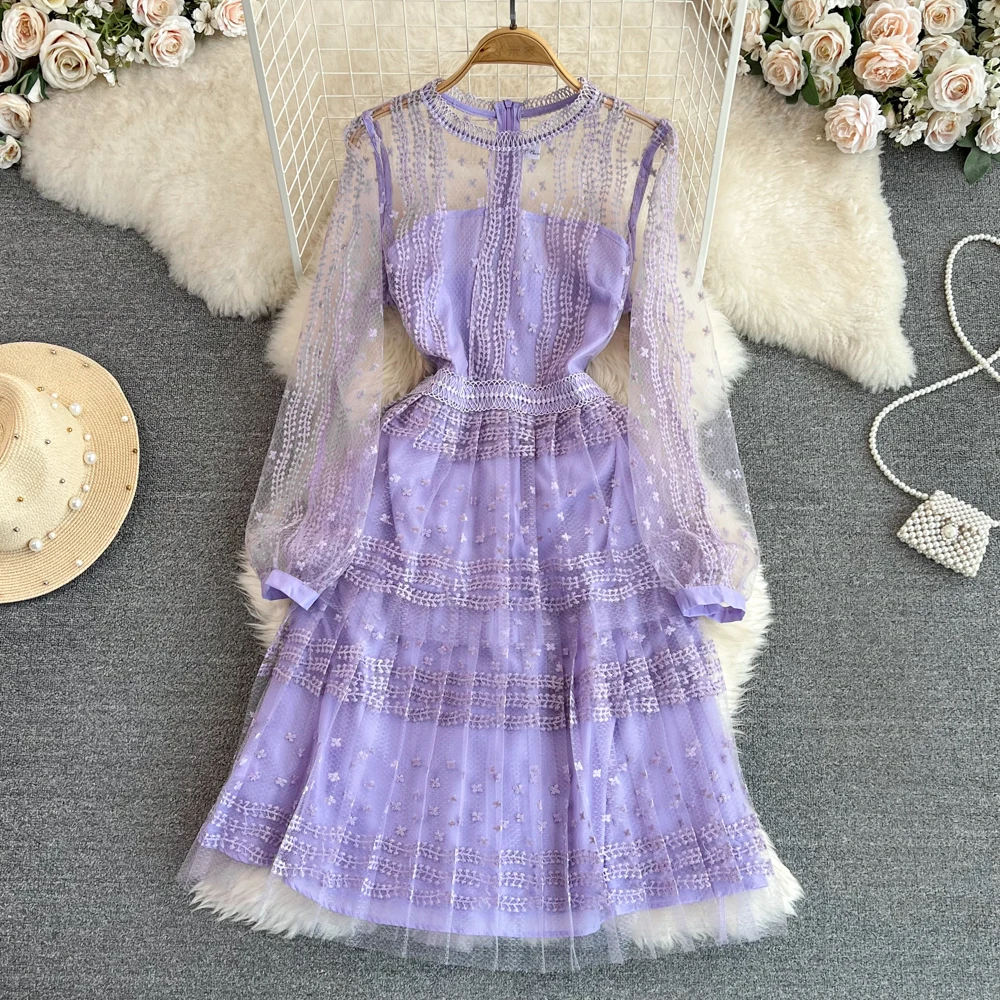 Spring and Autumn 2023 Womens Dresses for Women Elegant Gala Retro Court Style Round Neck Zaraadiction Store Summer Female Dress
Spring and Autumn 2023 Womens Dresses for Women Elegant Gala Retro Court Style Round Neck Zaraadiction Store Summer Female Dress