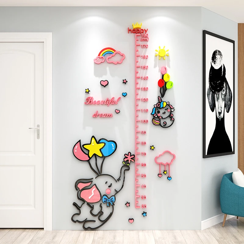 WS291 Height measurement ruler wall sticker 3D cartoon children's room layout and decoration creativity wall stickers
WS291 Height measurement ruler wall sticker 3D cartoon children's room layout and decoration creativity wall stickers