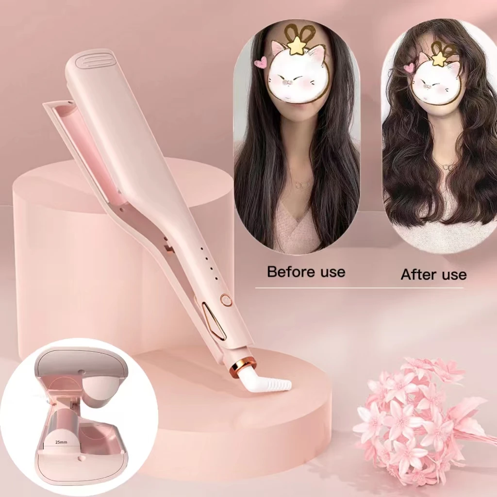 25MM Wave Curling Iron Professional Hair Care Negative Ion Curler Hair Electric Splint Curler Automatic Ceramic Hair Curler
25MM Wave Curling Iron Professional Hair Care Negative Ion Curler Hair Electric Splint Curler Automatic Ceramic Hair Curler