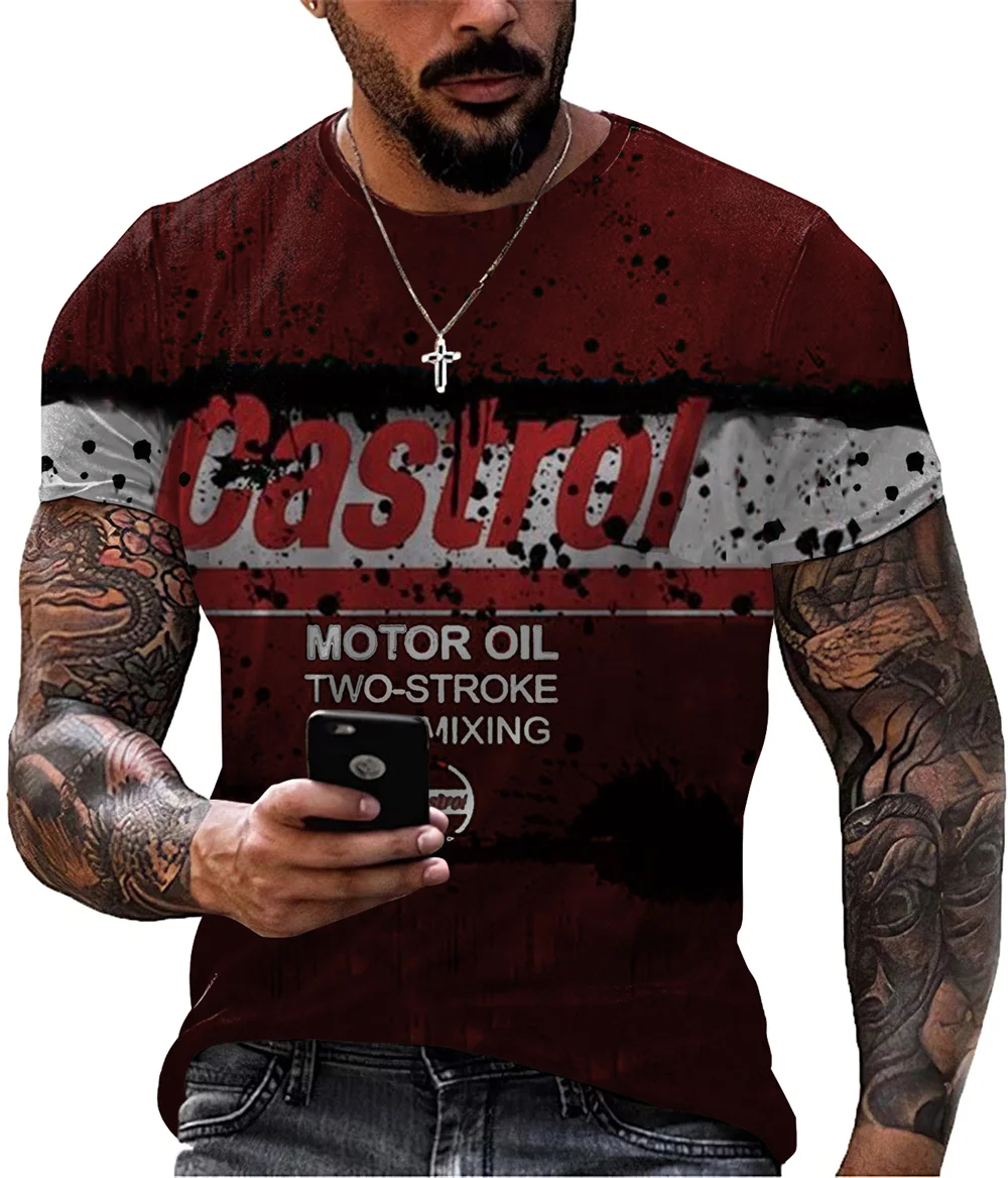 Hot Sale Trendy Vintage Castrol Letters Graphic T Shirt For Men 2022 Summer Streetwear Versatile Breathable T-Shirts Tops Tee
Hot Sale Trendy Vintage Castrol Letters Graphic T Shirt For Men 2022 Summer Streetwear Versatile Breathable T-Shirts Tops Tee