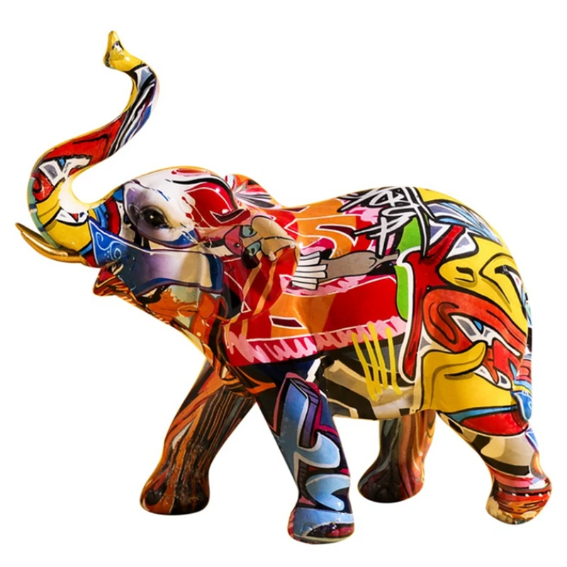Color Elephant Sculpture Modern Home Decoration Creative Resin Sculpture Living Room Wine Cabinet Decoration
Color Elephant Sculpture Modern Home Decoration Creative Resin Sculpture Living Room Wine Cabinet Decoration
