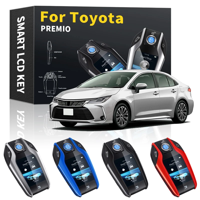 New Car Smart Remote Control Key LCD Display keychain Modified keys Smart Key Car Accessories For Toyota PREMIO 2000-2021
New Car Smart Remote Control Key LCD Display keychain Modified keys Smart Key Car Accessories For Toyota PREMIO 2000-2021