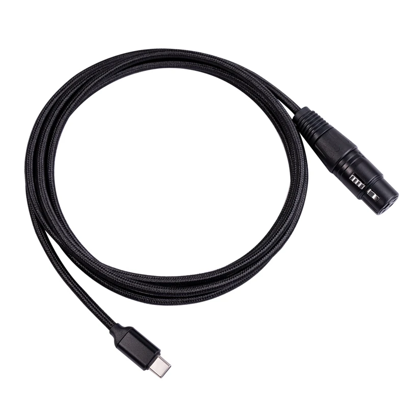 

Лучшие предложения, кабель USB C к XLR мама, кабель USB C для микрофона типа C папа к XLR мама Mic Link студийный аудио шнур (2 м/6,6 фута)
